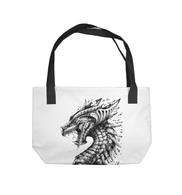 Пляжная сумка с изображением Dragon цвета 