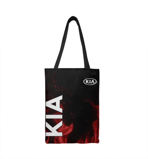 Сумка-шоппер с изображением KIA red fire цвета 
