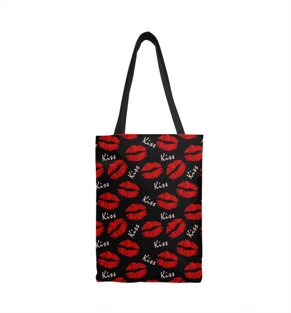 Сумка-шоппер с изображением Поцелуй цвета 