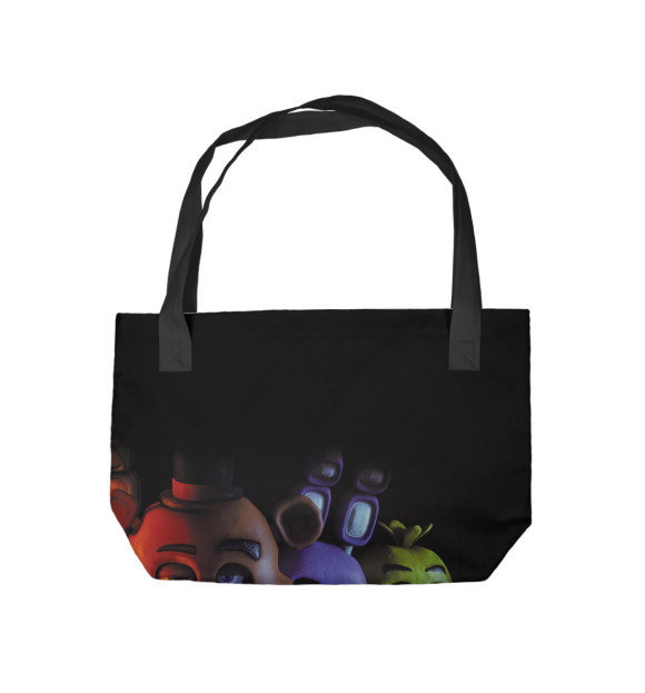 Пляжная сумка с изображением Five Nights At Freddy's цвета 