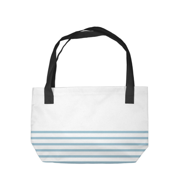 Пляжная сумка с изображением Бегемот моряк цвета 