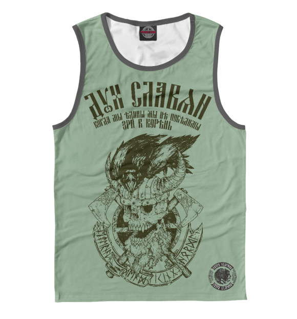 Мужская майка с изображением Грифон цвета Белый