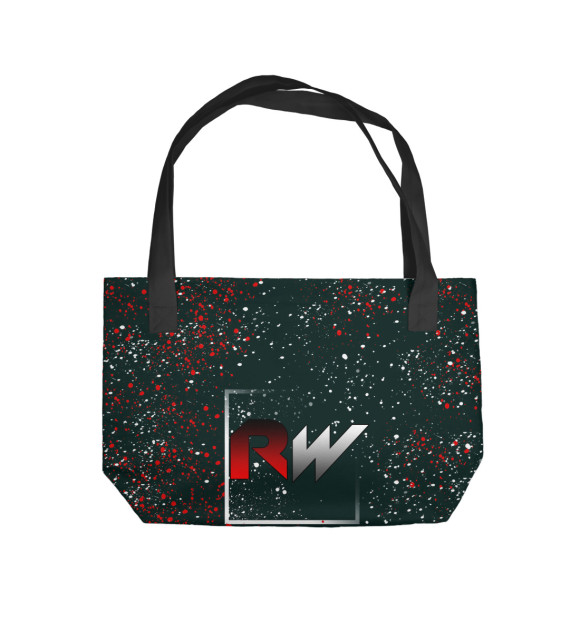 Пляжная сумка с изображением Red-White цвета 