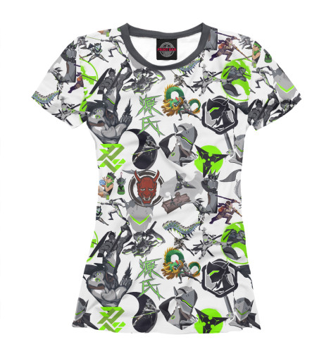 

Футболки Print Bar, Белый, Genji