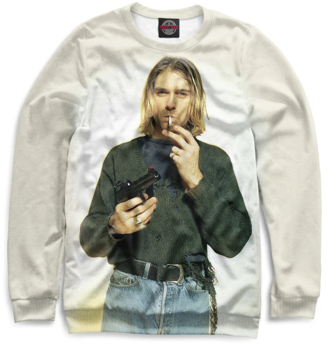 

Свитшоты Print Bar, Белый, Kurt Cobain