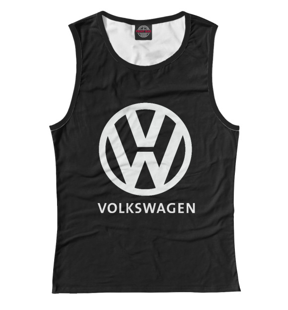 Женская майка с изображением Volkswagen цвета Белый