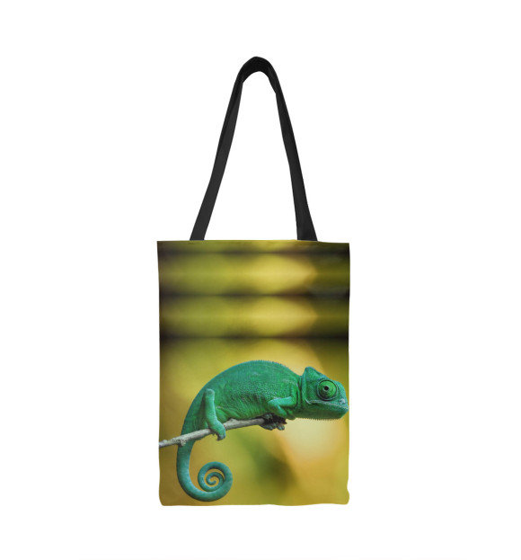 Сумка-шоппер с изображением Хамелеон цвета 