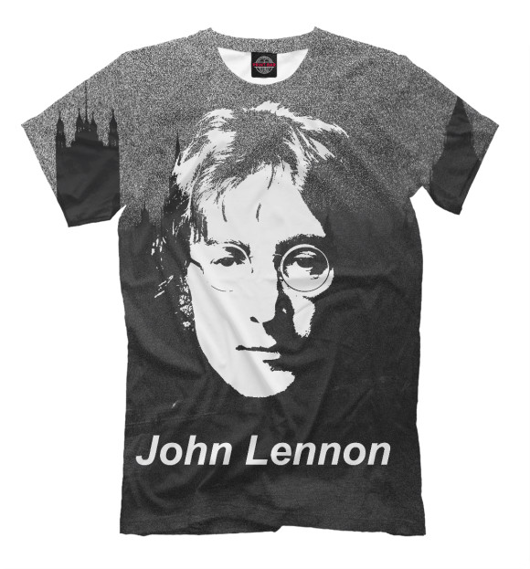 Футболка для мальчиков с притом JOHN LENNON цвета Молочно-белый Футболка для мальчиков с изображением JOHN LENNON цвета Молочно-белый