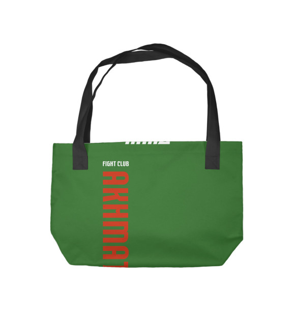 Пляжная сумка с притом MMA Akhmat Fight Club Chechnya цвета  Пляжная сумка с изображением MMA Akhmat Fight Club Chechnya цвета