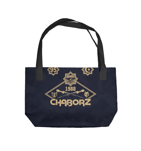 Пляжная сумка с изображением Chaborz Akhmat Fight Club цвета 