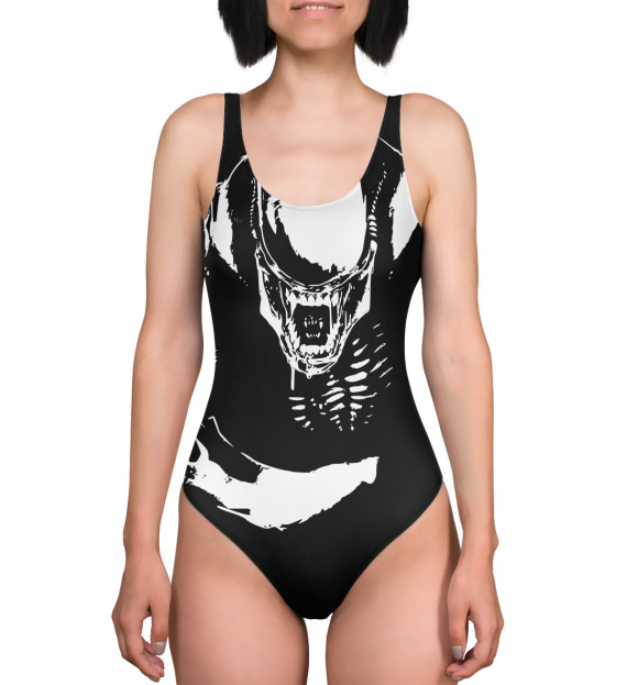 Купальник-боди с изображением Aliens цвета 