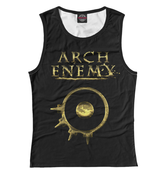 Майка для девочки с изображением Arch Enemy цвета Белый
