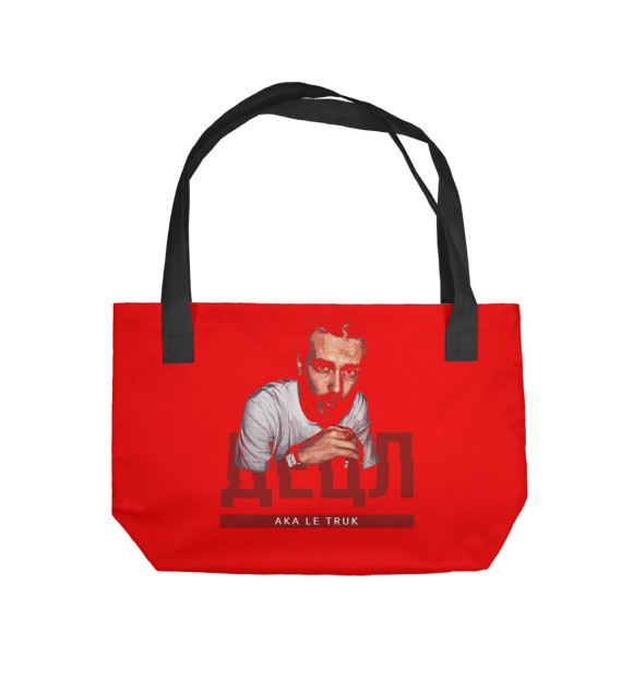 Пляжная сумка с изображением Децл цвета 