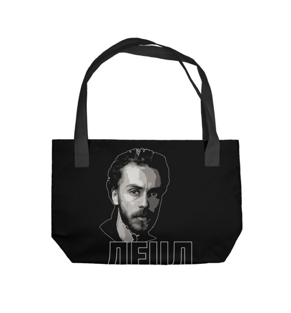 Пляжная сумка с изображением Децл цвета 