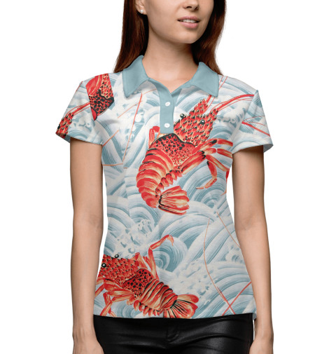 

Поло Print Bar, Белый, Раки