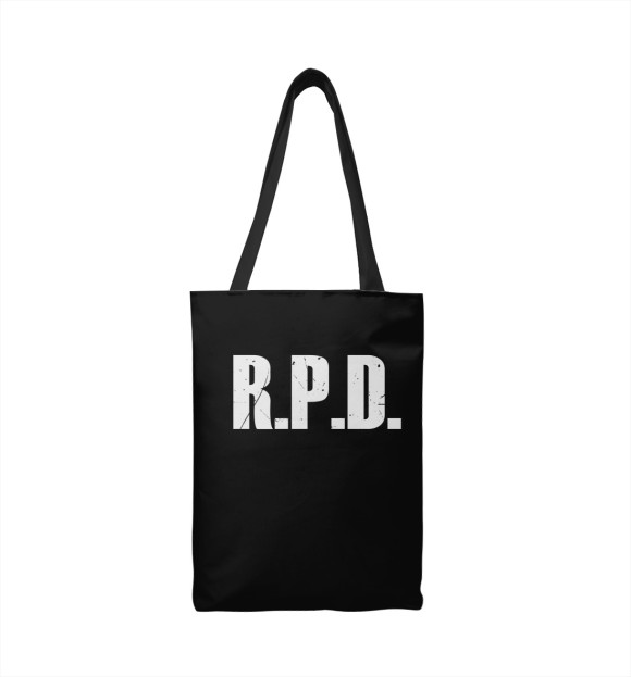 Сумка-шоппер с изображением Resident Evil R.P.D. цвета 