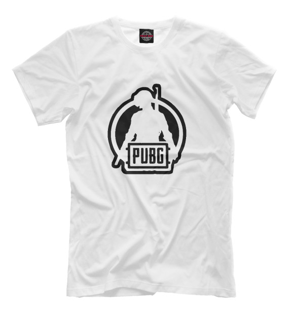 Мужская футболка с изображением PUBG цвета Молочно-белый