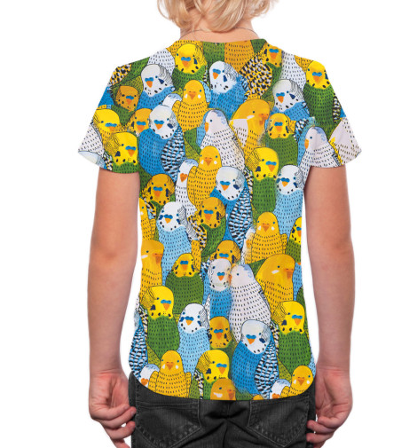 

Футболки Print Bar, Молочно-белый, Попугаи