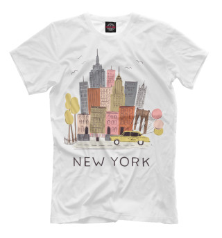 Мужская футболка Нью-Йорк