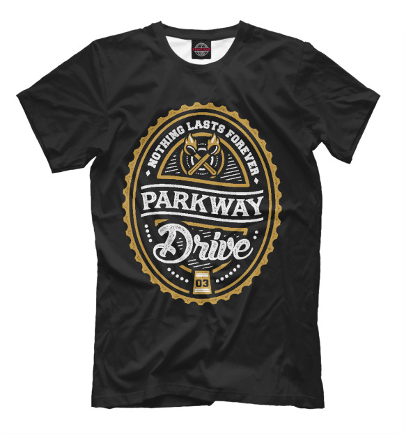 Футболка для мальчиков с изображением Parkway Drive цвета Черный