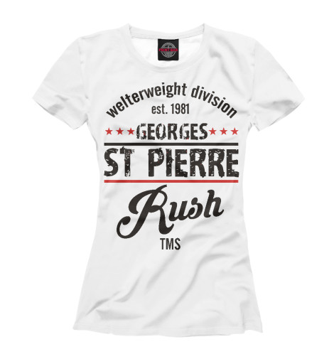 

Футболки Print Bar, Белый, Georges St-Pierre