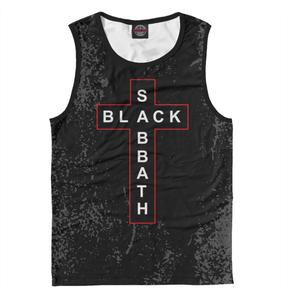 Мужская майка с изображением Black Sabbath цвета Белый