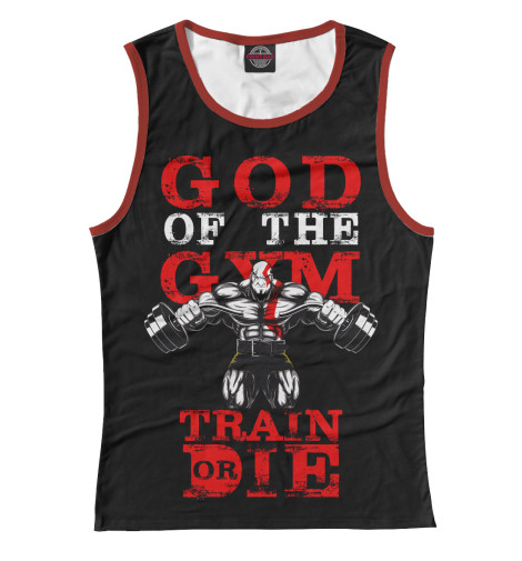 

Майки Print Bar, Белый, God of the Gym