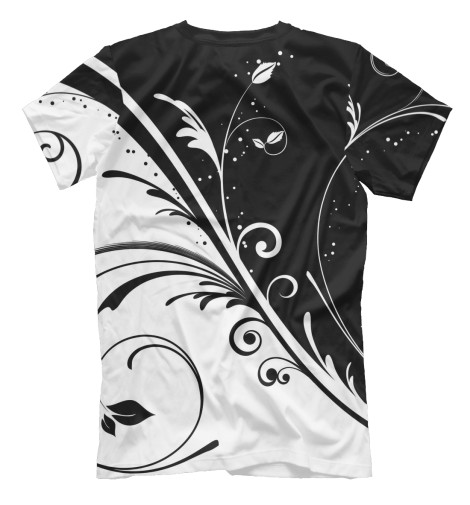

Футболки Print Bar, Молочно-белый, Черно-белый узор