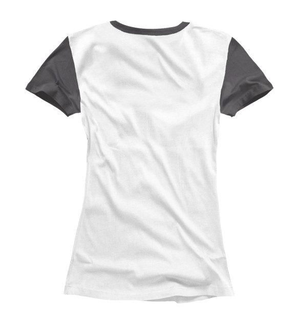 Женская футболка с изображением Зло цвета Белый