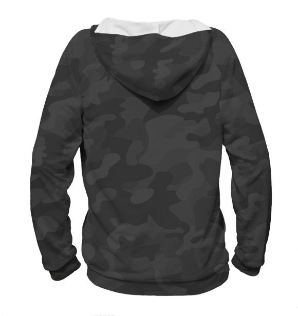 Мужское худи с изображением ФСБ цвета Белый