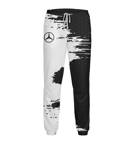 Мужские спортивные штаны с изображением MERCEDES-BENZ sport цвета Белый