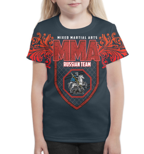 

Футболки Print Bar, Белый, MMA Russian Team