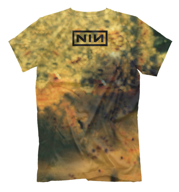Мужская футболка с притом Nine Inch Nails цвета Белый Мужская футболка с изображением Nine Inch Nails цвета Белый