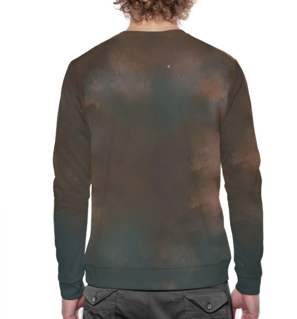 Мужской свитшот с изображением Бригада цвета Белый