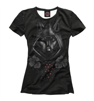 Женская футболка Волк маг