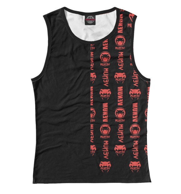 Майка для девочки с изображением Venum цвета Белый