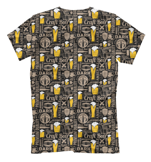 Мужская футболка с изображением Craft Beer цвета Белый