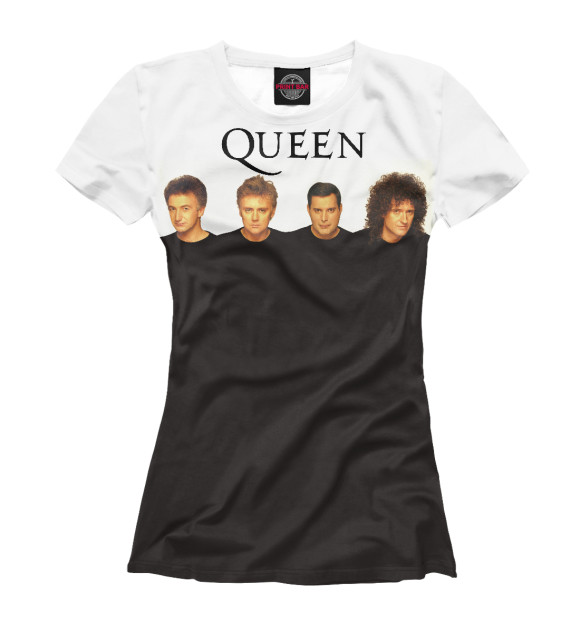 Футболка для девочек с изображением Queen цвета Белый