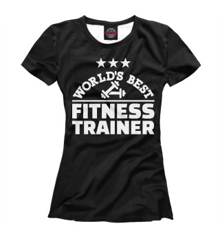Женская футболка Лучший фитнес - тренер