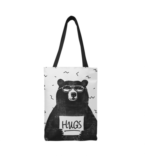 Сумка-шоппер с изображением Bear Hugs цвета 