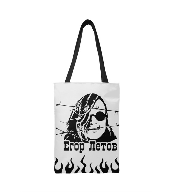 Сумка-шоппер с изображением Егор Летов цвета 