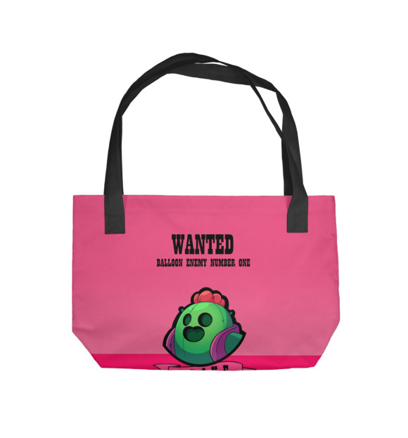 Пляжная сумка с изображением Wanted - Spike цвета 