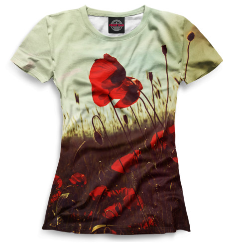 

Футболки Print Bar, Черный, Цветы