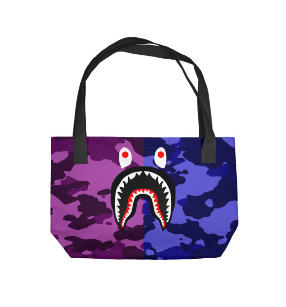 Пляжная сумка с изображением BAPE цвета 