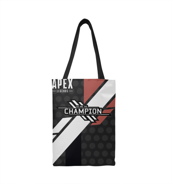 Сумка-шоппер с изображением Apex legends we are the champion цвета 