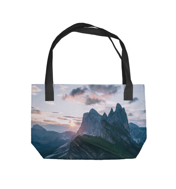 Пляжная сумка с изображением Скалы цвета 
