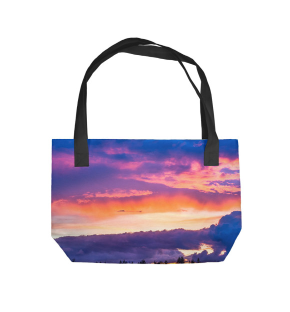 Пляжная сумка с изображением Природа цвета 