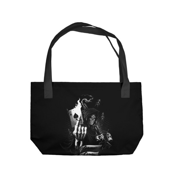 Пляжная сумка с изображением Game over цвета 