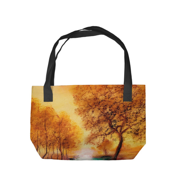 Пляжная сумка с изображением Осень цвета 