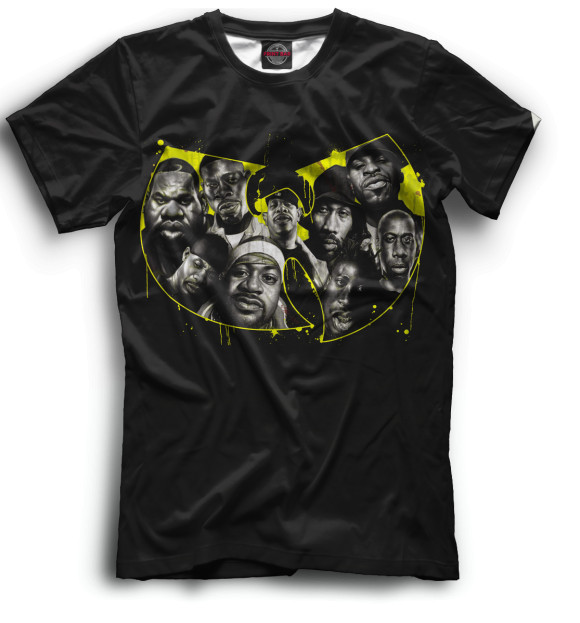 Футболка для мальчиков с изображением Wu-Tang Clan цвета Черный